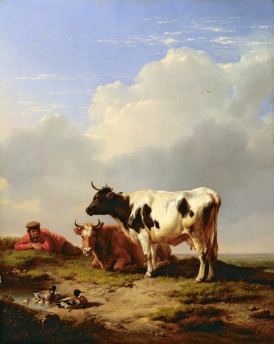 Descanso del mediodía, 1847 de Eugene Joseph Verboeckhoven